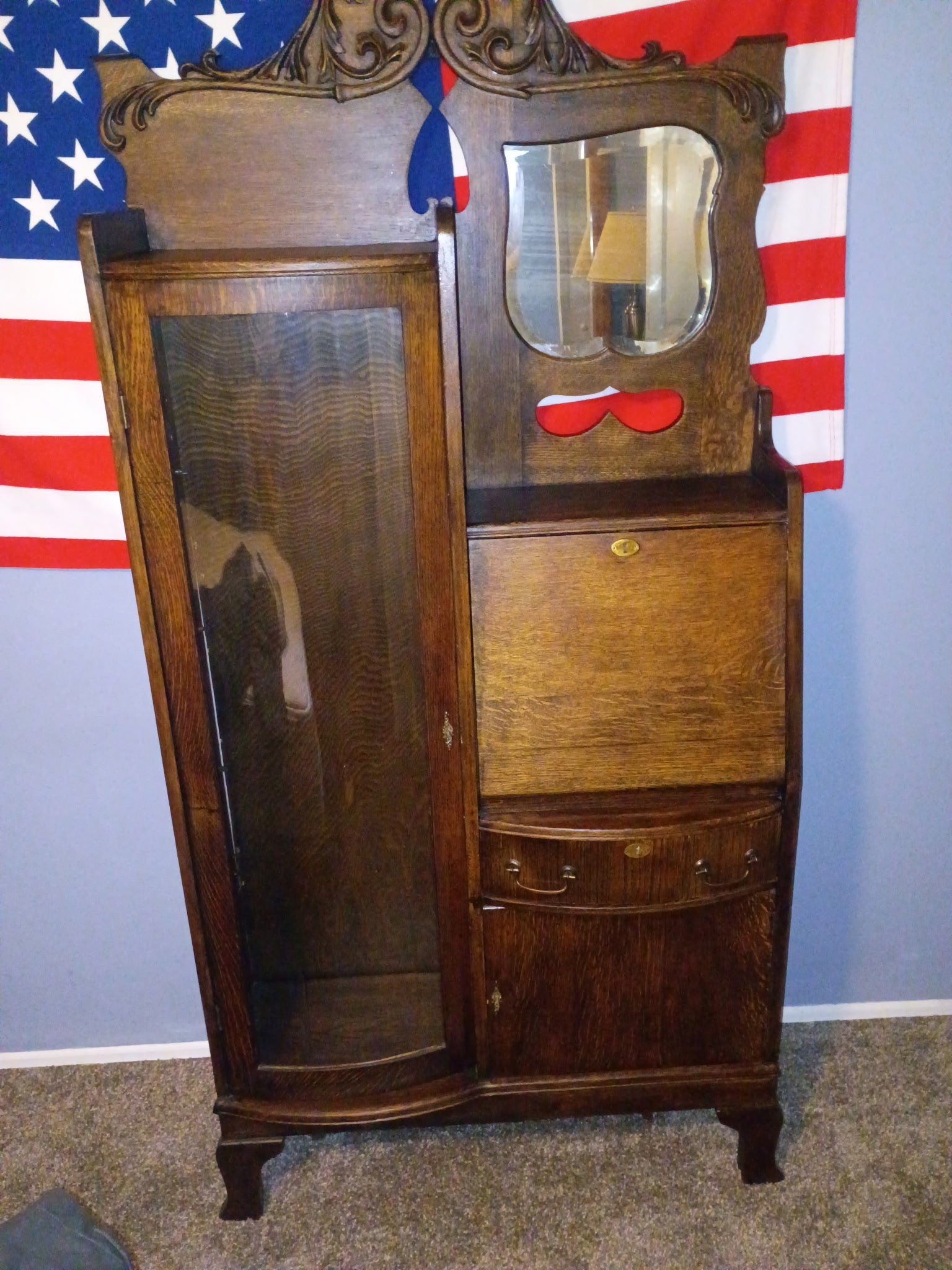 Oak Secretary's Desk